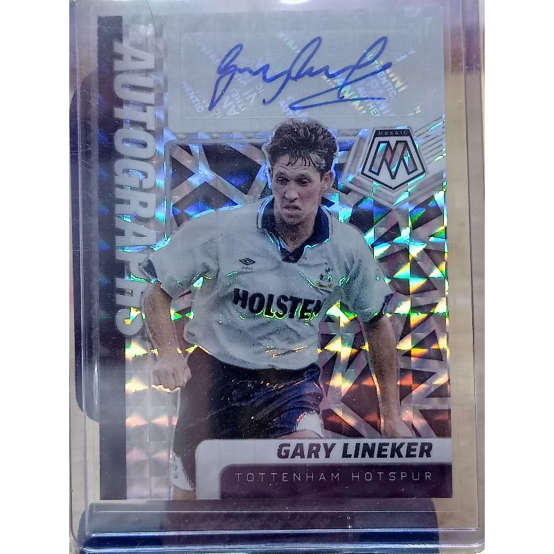 การ์ดฟุตบอล Gary Lineker Panini card ลายเซ็นนักฟุตบอล