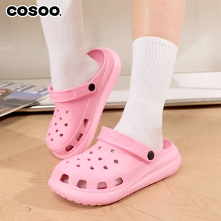 COSOO รองเท้าแตะ รองเท้าหัวโต รองเท้าแฟชั่น พื้นหนา กันลื่น ระบายอากาศได้ดี นุ่มสบายเท้า รุ่น CS-H01
