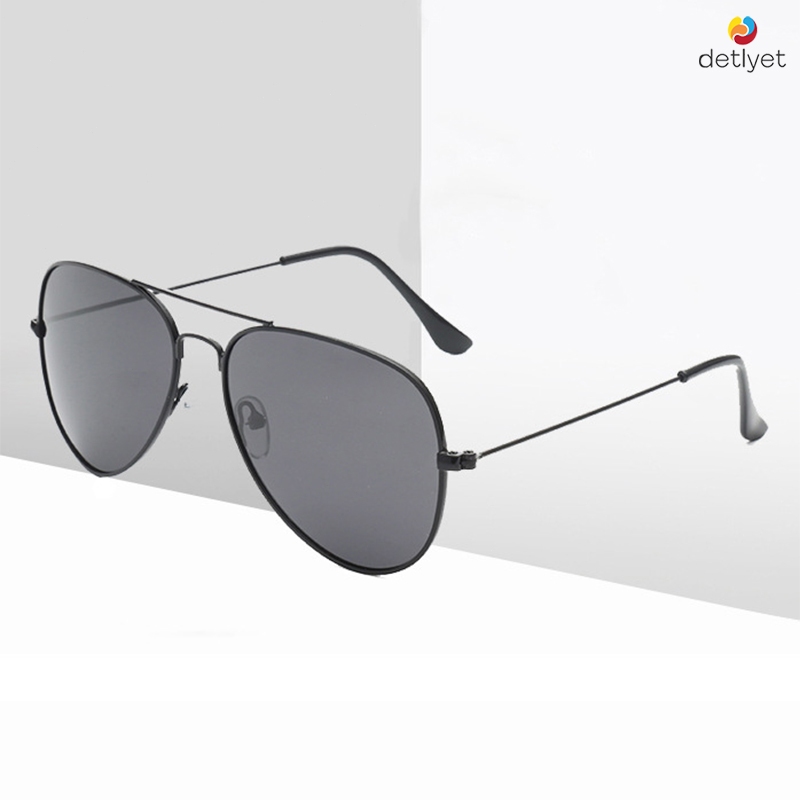 COD🌷แว่นตากันแดดกรอบโลหะนักบินแฟชั่นสไตล์เกาหลีป้องกันรังสียูวีแว่นกรองแสงกลางแจ้งสำหรับผู้ชายและผู้หญิง-detlyet