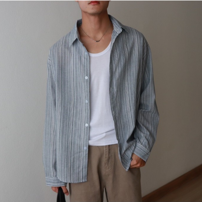 IBB MATTHEW LONG SLEEVE SHIRTS เสื้อเชิ้ตแขนยาวลายทาง - รูปที่ 4