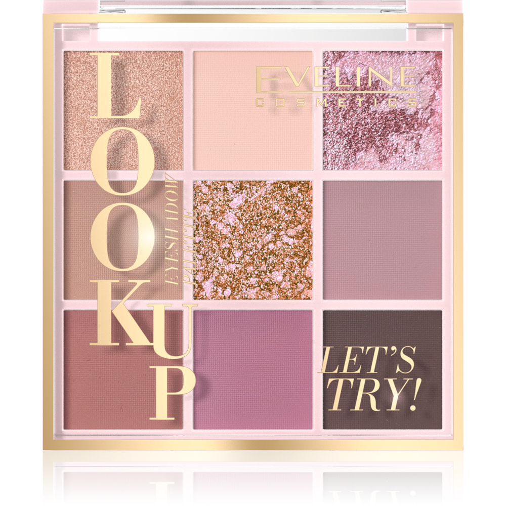 EYESHADOW PALETTE LOOK UP 9 COLORS LETS TRY