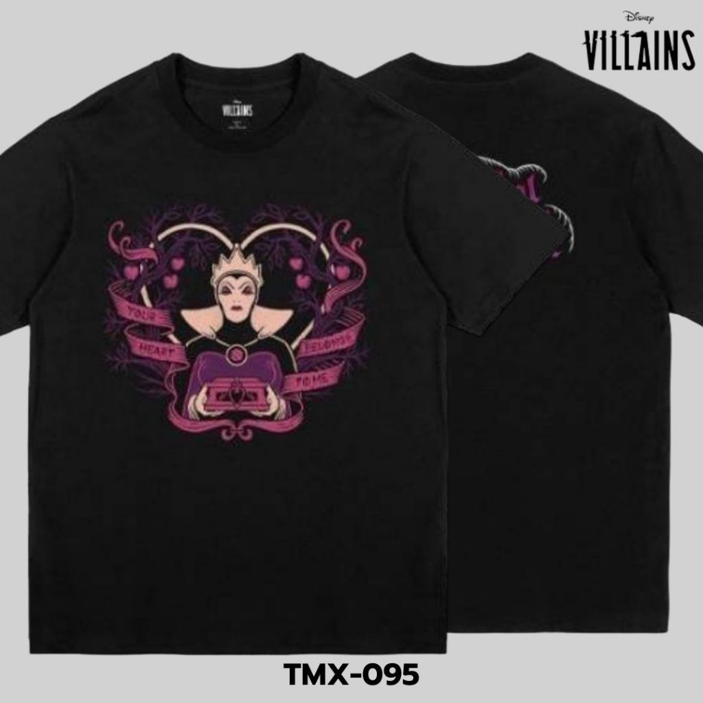 Power 7 Shop เสื้อยืดการ์ตูน ลาย "Evil Queen" คอลเลคชั่น "Disney Villains" ลิขสิทธิ์แท้ DISNEY (TMX-095)