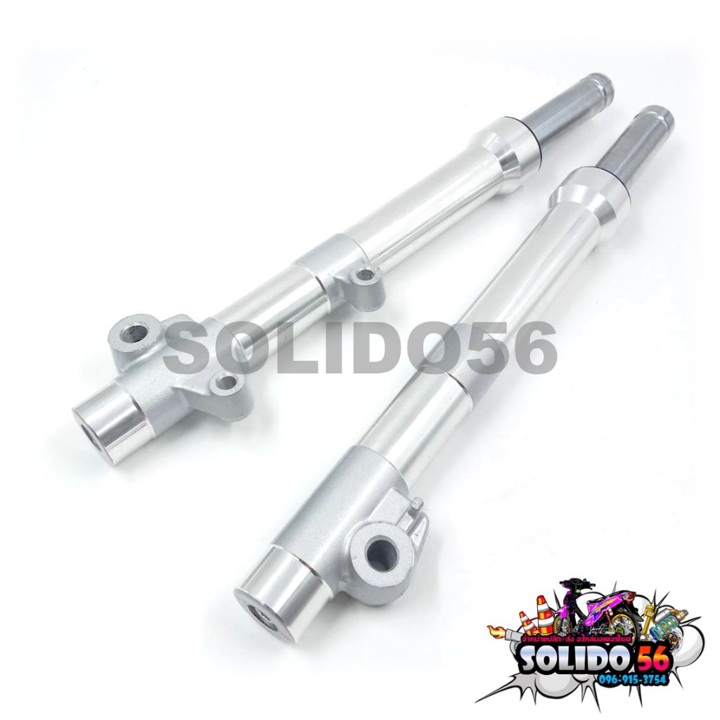 โช๊คหน้ากลึงเงา WAVE125/R/S/I(ไฟเลี้ยวบังลม) โช้คหน้า ตัดแกน 2.5 นิ้ว สำหรับรุ่นเวฟ125 ตัวเก่า - รูปที่ 2