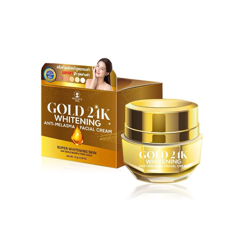 Precious Skin เพรสเชิส สกิน ครีมบำรุงผิวหน้า ไวท์เทนนิ่ง โกลด 24K 50มล