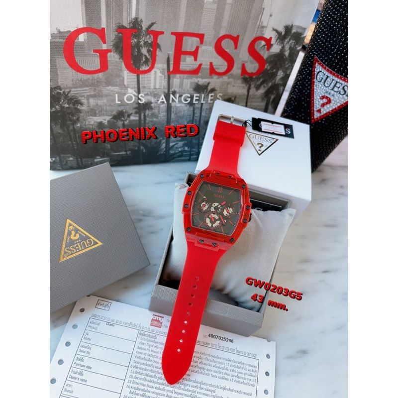 นาฬิกาผู้ชาย Guess GW0203G5 Phoenix RED