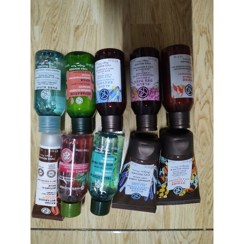Yves Rocher shower gel/body lotion/body scrub/hair detox/shampoo/micellar water