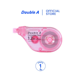 [เทปลบแท่งอ้วน] Double A เทปลบคำผิด ขนาด 5 มม. x 12 ม. คละสี จำหน่าย 1 ชิ้น