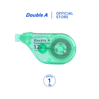 [เทปลบแท่งอ้วน] Double A เทปลบคำผิด ขนาด 5 มม. x 12 ม. คละสี จำหน่าย 1 ชิ้น