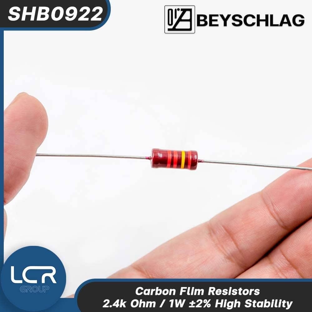Beyschlag SHB0922 2.4k Ohm 1W 2% R ตัวต้านทาน คงที่ ฟิล์มคาร์บอน Carbon Film Resistor Germany Made