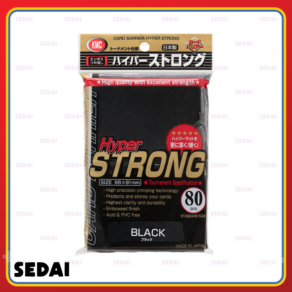 [ ส่งฟรี 🔥 ] KMC Card Barrier Hyper Strong ซองใส่การ์ด Standard Size ( 80 ซอง ) ขนาดซอง 66x91 mm ซอง