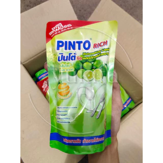 (ยกลัง24ถุง) Pinto น้ำยาล้างจานปินโต้ ผลิตภัณฑ์ทำความสะอาดภาชนะ ชนิดถุงเติม ราคาประหยัด ขนาด 420มล.