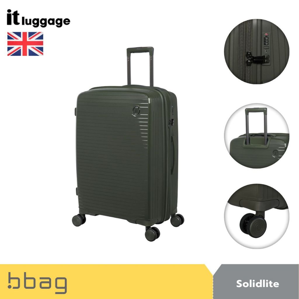 IT Luggage : กระเป๋าเดินทาง รุ่น Solidlite 2881 (โซลิดไลท์) : สีเขียว