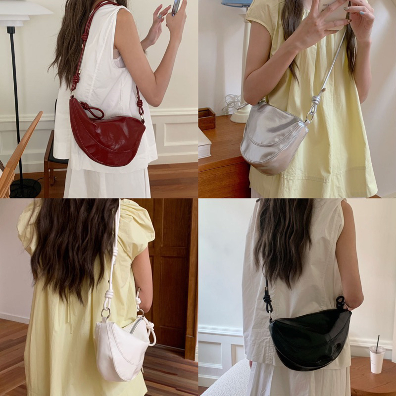 #พร้อมส่ง กระเป๋าสะพายข้าง Shell Bag
