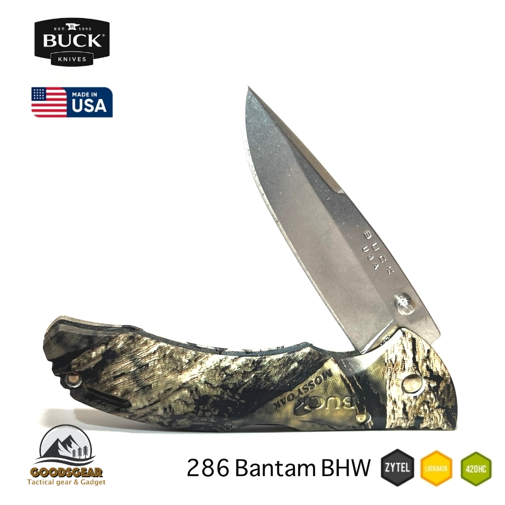 มีดพับ BUCK Bantam® BHW Mossy Oak ( 0286CMS24-B ) ใบมีดขนาดใหญ่