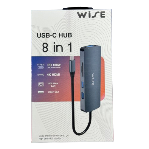 WISE USB C Docking (8 ports) (WID-000006)