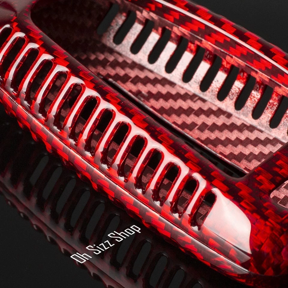 เคสรีโมทรถ Ford Raptor 2024  คาร์บอนไฟเบอร์แท้ T-Carbon Air Vent Design (Top Product ; Carbon Fiber Key Case)  แถมแผ่นใส thumbnail 4