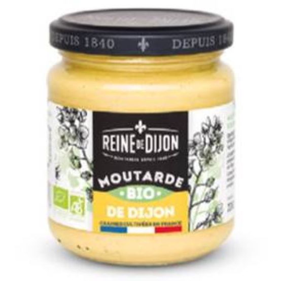 Reine Dijon mustard BIO 200gr. / ออกานิค ดิจอง มัสตาร์ด (ซอสมัสตาร์ด) ขนาด 200 กรัม. exp.14/08/2025