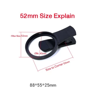 คลิปหนีบมือถือ สำหรับใส่ฟิวเตอร์เลนส์ Clip holder filter lens for mobile