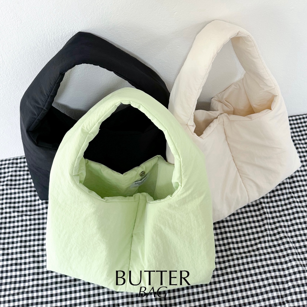 Himawari Baggu Butter Bag (Nylon Fabric) - Plain Color
