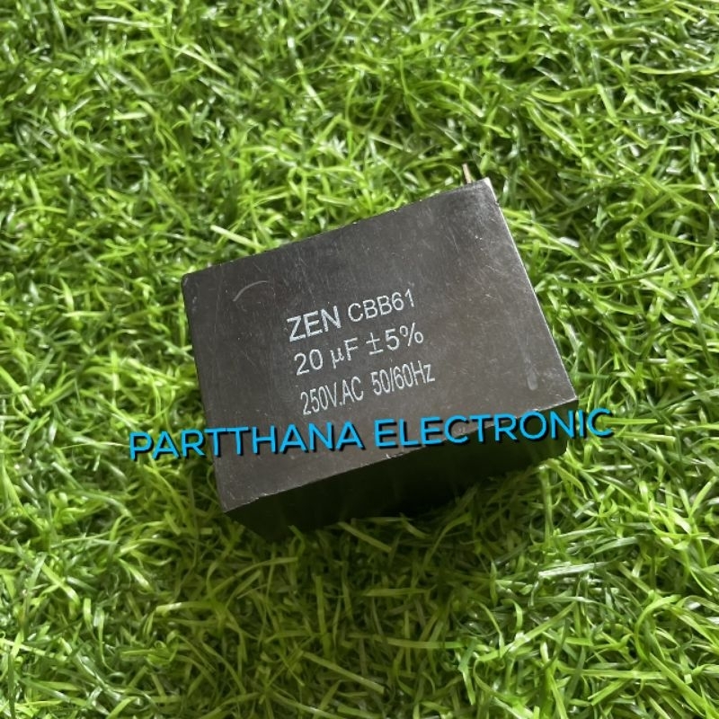 CBB61 240VAC 250VAC 450VAC400VAC ขาเสียบ ตัวสี่เหลี่ยม 2.5 UF 3UF 5UF 3.5UF 6UF 6.5UF 8UF11UF13.5UF 