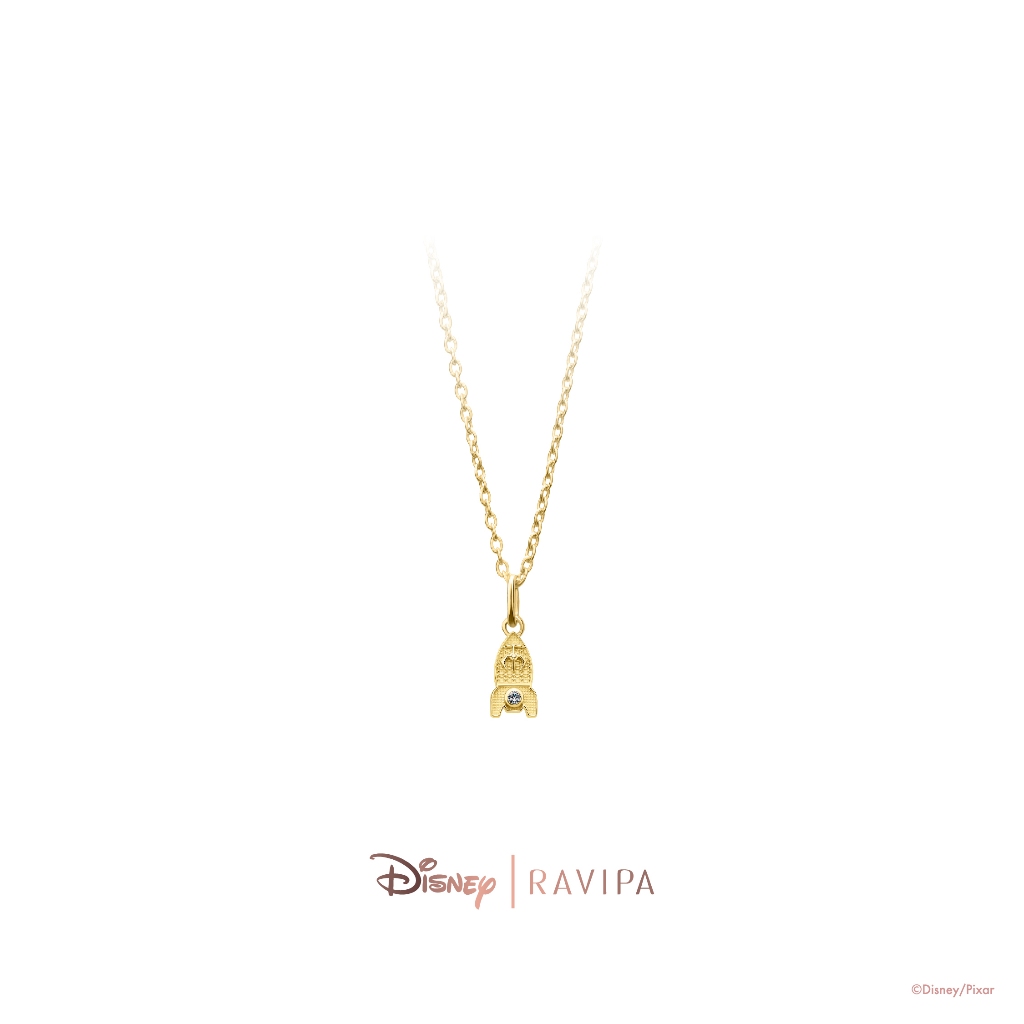 Ravipa | Gold Rocket Necklace (CZ Diamond)