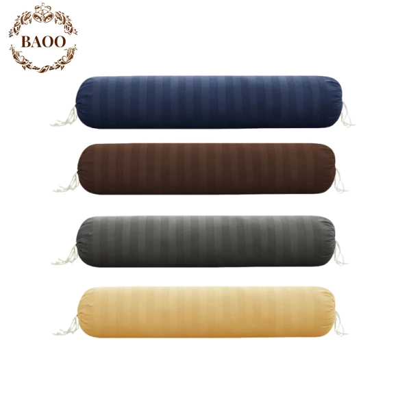 ซาติน หมอนข้าง ปลอกหมอนบอดี 40 x 8 นิ้ว (100 x 22 cm)ลายริ้ว