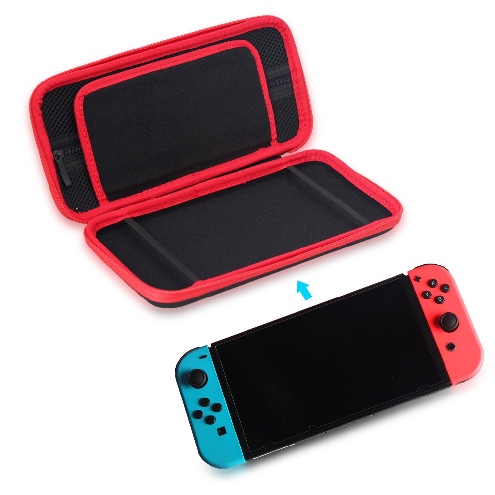 Nintendoswitch/Nintendoswitch OLED/v.1 v.2 Accessories กระเป๋าnintendo switchNintendoswitch/ OLEDคุณภาพ dobeมีขอบสี