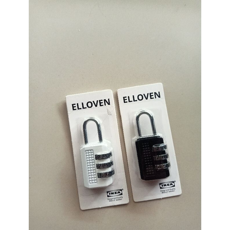 IKEAshopping IKEA elloven แม่กุญแจ ใส่รหัส กุญแจล็อคเกอร์ กุญแจกระเป๋าเดินทาง