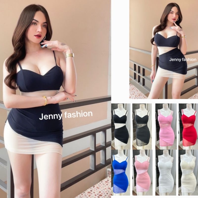 ชุดแซก PR สาวสุดเซ็กซี่ ผ้า ITY เกาหลี #จน50 ✁ฟรีไซส์〻 อก 32-38" เอว 26-30" สะโพก 34-38" มี 1รุ่น