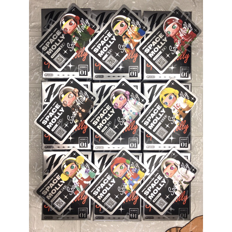 ใช้โค้ดลด 30% พร้อมส่ง ของแท้ POP MART MEGA SPACE MOLLY 100% Series 1 [ แบบเลือกตัว ]