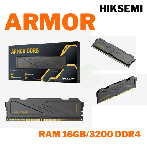 HIKVISION 16GB (16GBx1) RAM PC (แรมพีซี) HIKVISION DDR4/3200ประกันตลอดชีพ