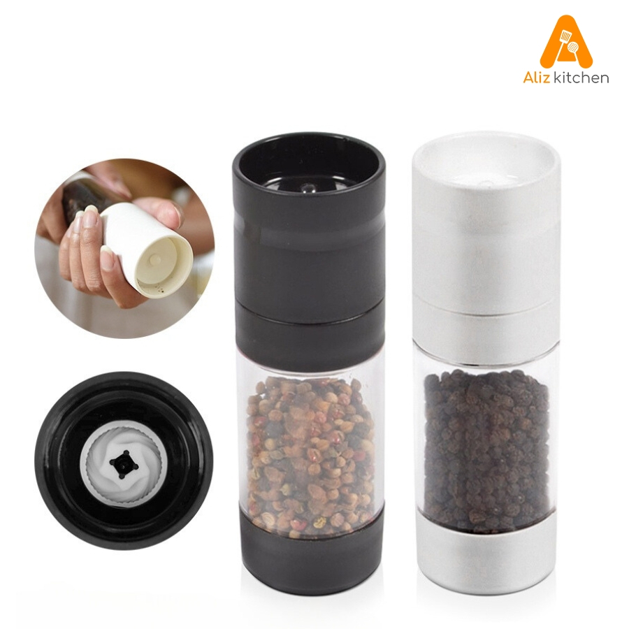 ขวดบดเกลือ ที่บดเครื่องเทศ ที่บดพริกไทย ขวดบดพริกไทย ขวดใส่เครื่องปรุง Pepper Grinder Alizkitchen