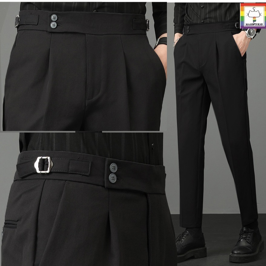 กางเกงสแลคผู้ชายผ้ายืด #973