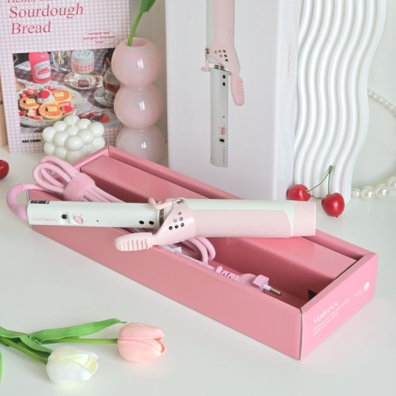 ( พร้อมส่ง ) Vodana Glamwave Curling 36 mm สี Strawberry Cream