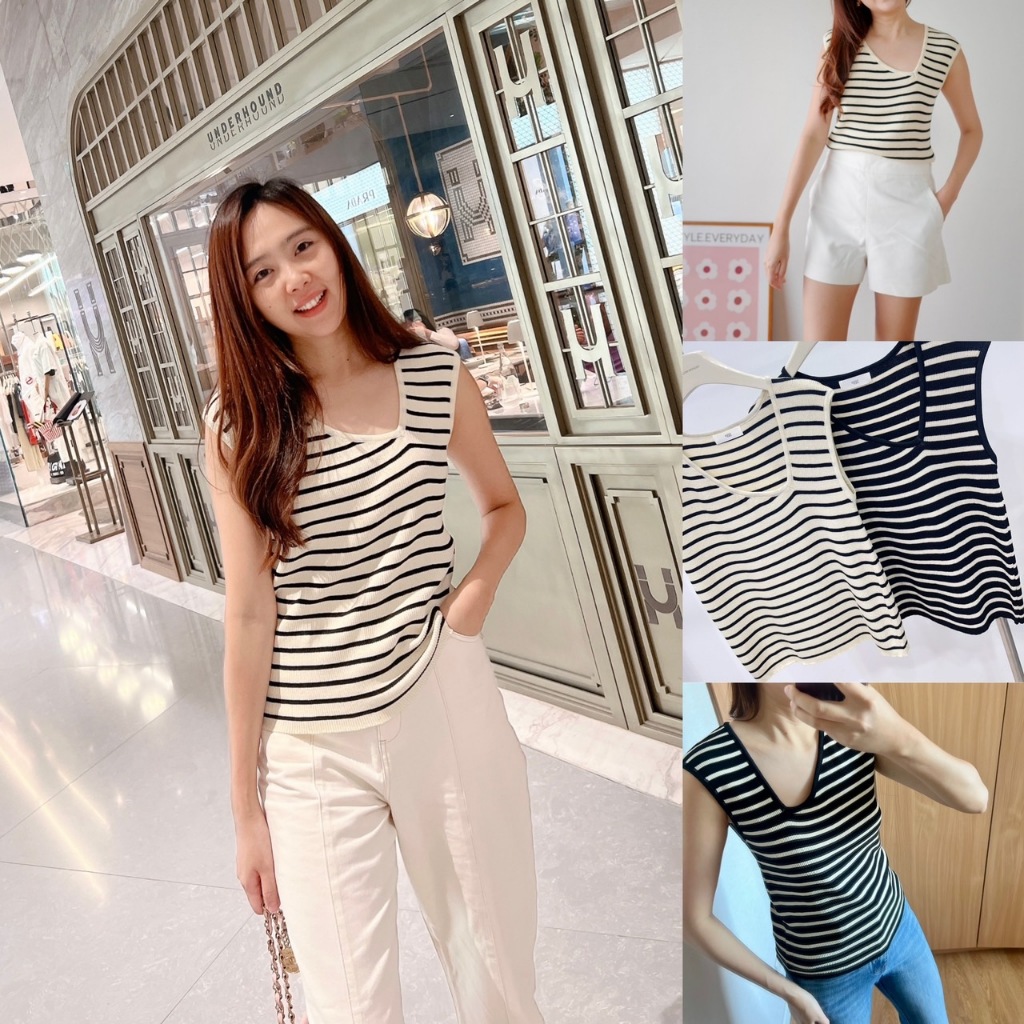SALE590 Bonita knit top เสื้อไหมพรมอย่างดี ยืดหยุ่นขั้นเทพ ใส่สบาย แนะนำว่าซื้อเลย