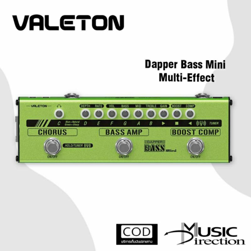 Valeton Dapper Bass Mini | เอฟเฟคเบส Multieffect คุณภาพดี 💥มีเก็บปลายทาง