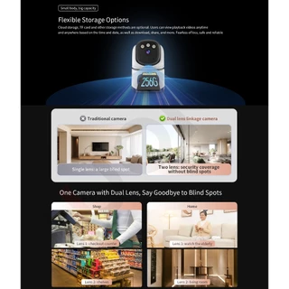 VSTARCAM CG995DR Sim Net / CS995DR WiFI SUPER HD 1296P 3MP x 2 เลนส์กล้อง กล้องวงจรปิดใส่ซิม