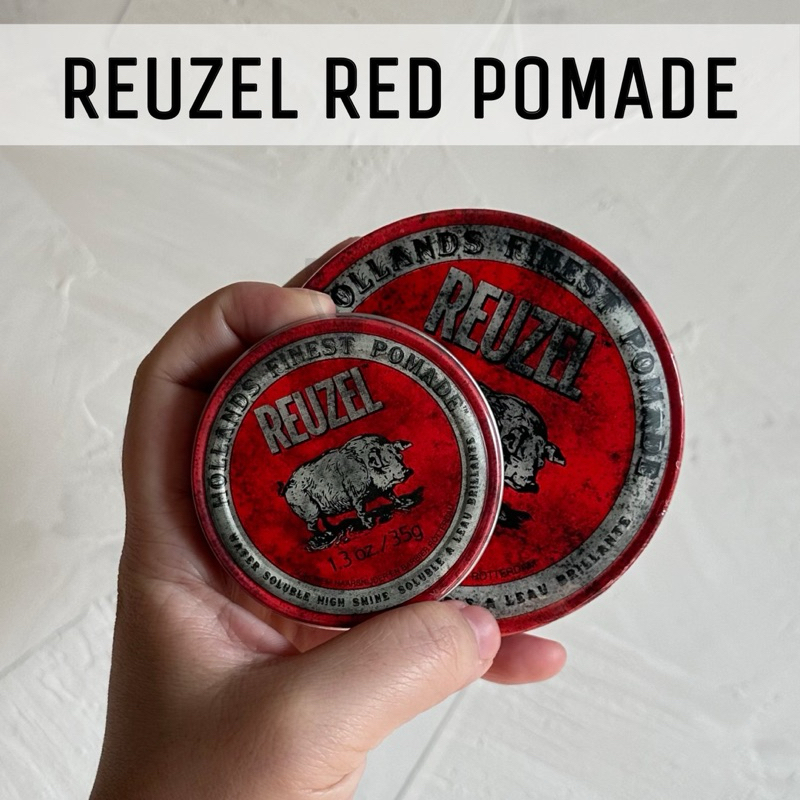 (พร้อมส่ง/ของแท้) REUZEL RED POMADE ช่วยจัดทรงผมทุกสภาพเส้นผม และเพิ่มประกายเงางาม สูตรน้ำ