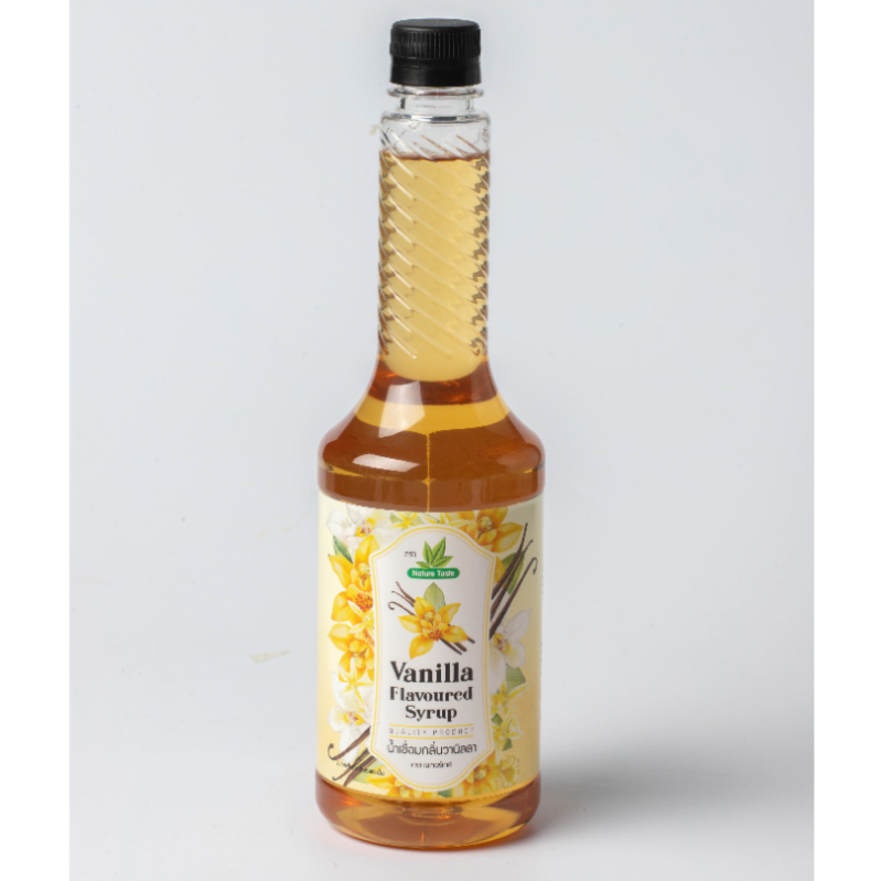 เนเจอร์เทส วานิลลา แบบขวด น้ำเชื่อมกลิ่นวานิลลา ขนาด 750 มล. (Vanilla flavored syrub Nature taste)