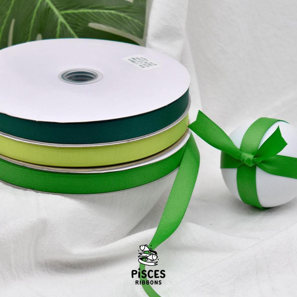 1 ม้วนเล็ก【25 หลา】* ริบบิ้นผ้ากรอสเกรนสีพื้น 1.5 CM. ทอแน่น เกรดพรีเมี่ยม ผูกของขวัญวันเกิด ตกแต่ง [RBR-0002-15mm-25Y] - รูปที่ 2