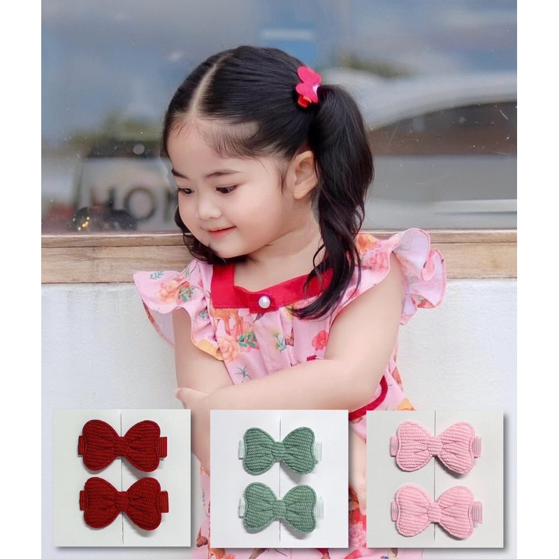 Color bow clip 🎀 กิ๊บรูปโบว์💕