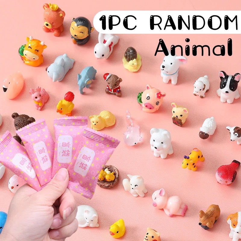 10 ชิ้น ฟิกเกอร์สัตว์ ขนาดเล็ก ถุงสุ่ม ธีมอาหาร คละแบบ ถุงเซอร์ไพรส์จําลอง ขนมปลอม เดา สร้างสรรค์ นวนิยายตลก