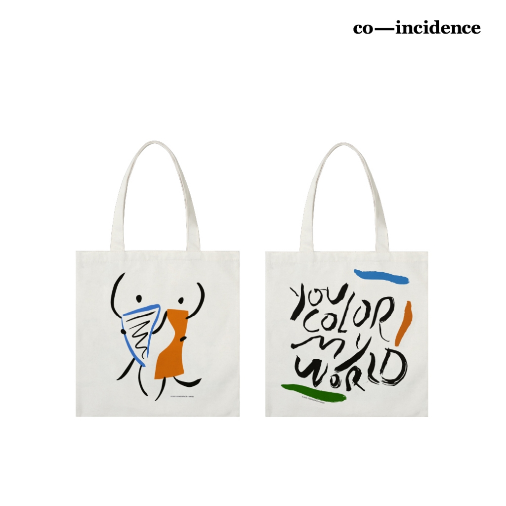 EVERYDAY & FRIENDS | co x Artist 2023 Tote Bag (co-incidence) | กระเป๋าผ้าแคนวาส แฟชั่น ใส่สื่งของ แต่งตัว ของขวัญ