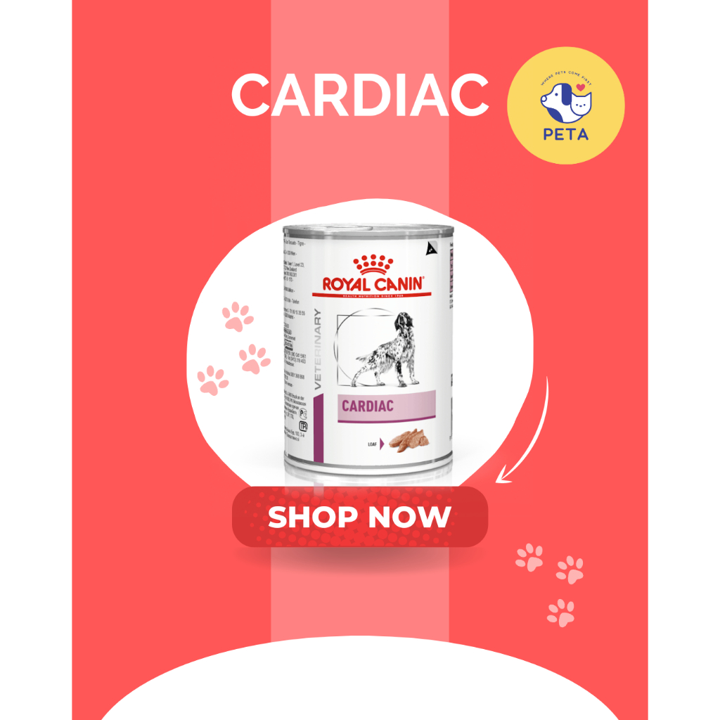 Royal canin Cardiac dog 410g กระป๋อง อาหารสุนัขหัวใจ