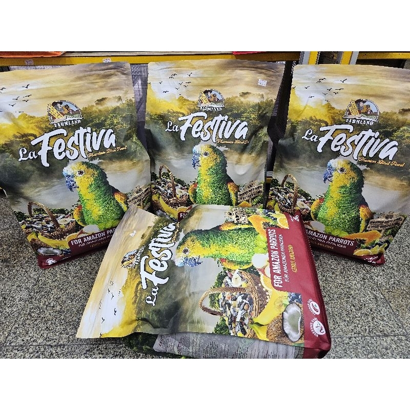 Farmland Lafestiva อาหารนกแก้วขนาดกลาง ถึงใหญ่   ถุง 5 kg