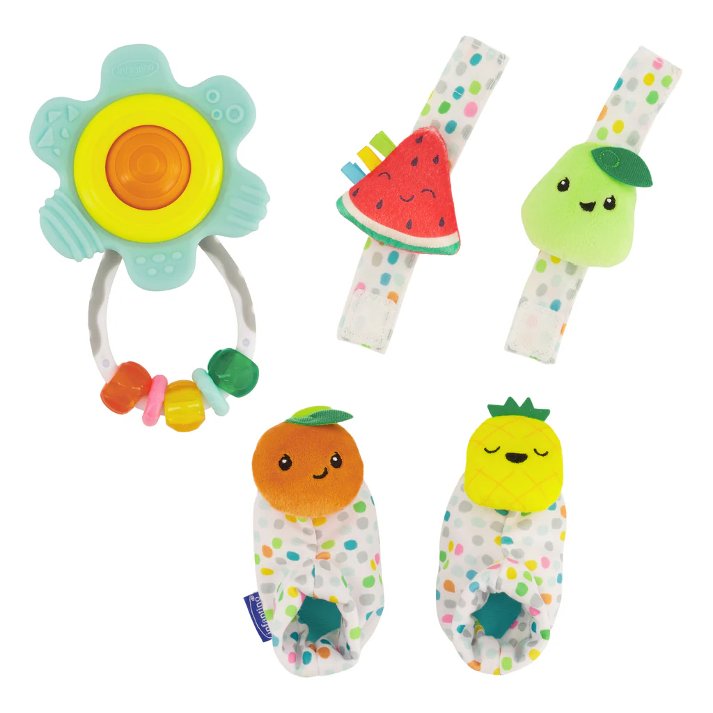 Infantino : Baby's 1st Rattle Set - เซตของเล่นเด็กแรกเกิด - ผลไม้