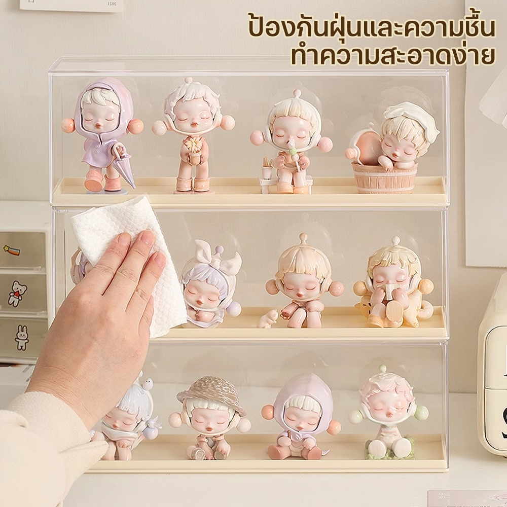 sirenashop กล่องใส่โมเดล ตู้เก็บของกันฝุ่น กล่องอะคริลิคใส่โมเดล มีให้เลือก 3ขนาด สำหรับโชว์โมเดล ของสะสม ตุ๊กตา กล่องใส