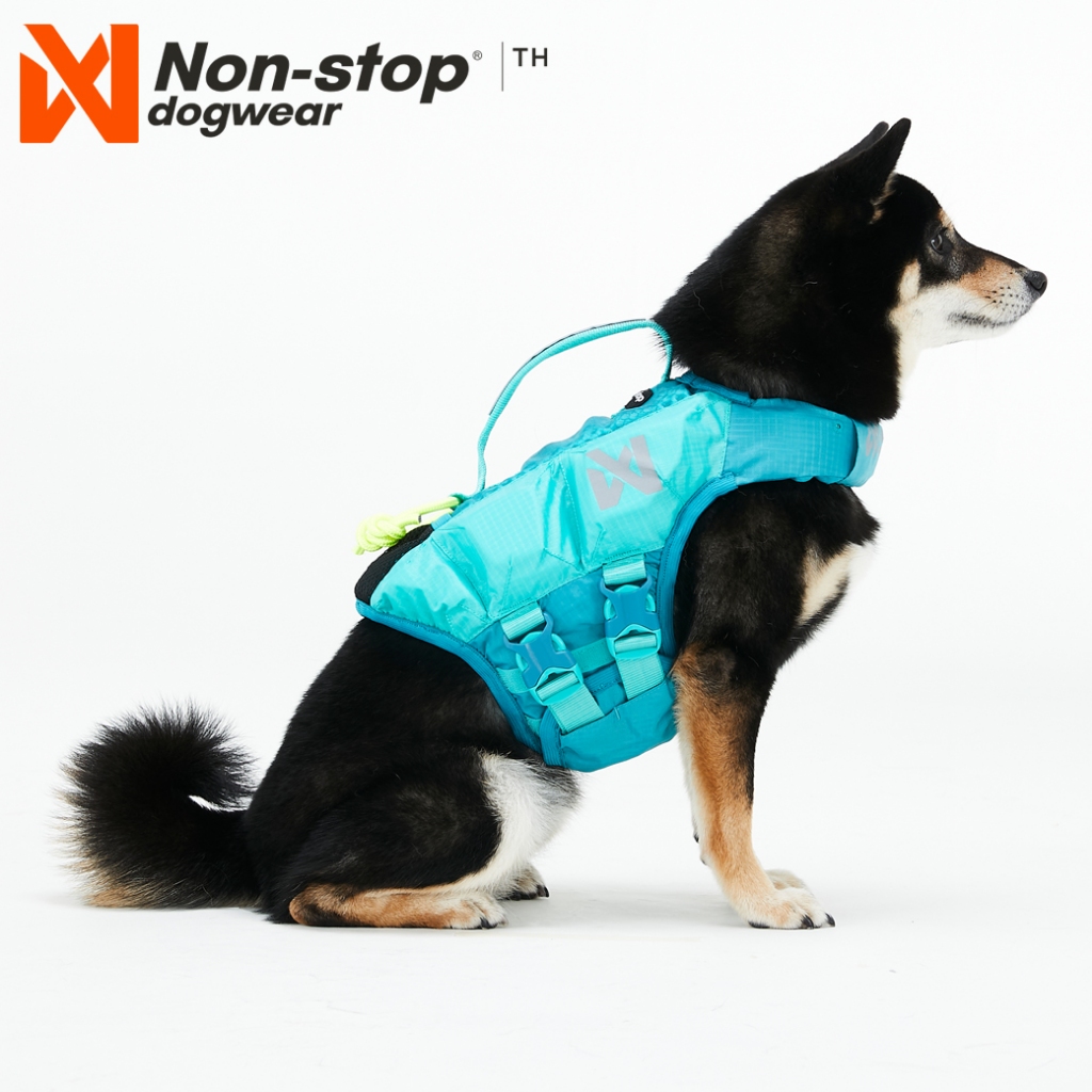 Non-stop dogwear Protector Life Jacket เสื้อชูชีพสุนัขแบบช่วยพยุง สีทีล