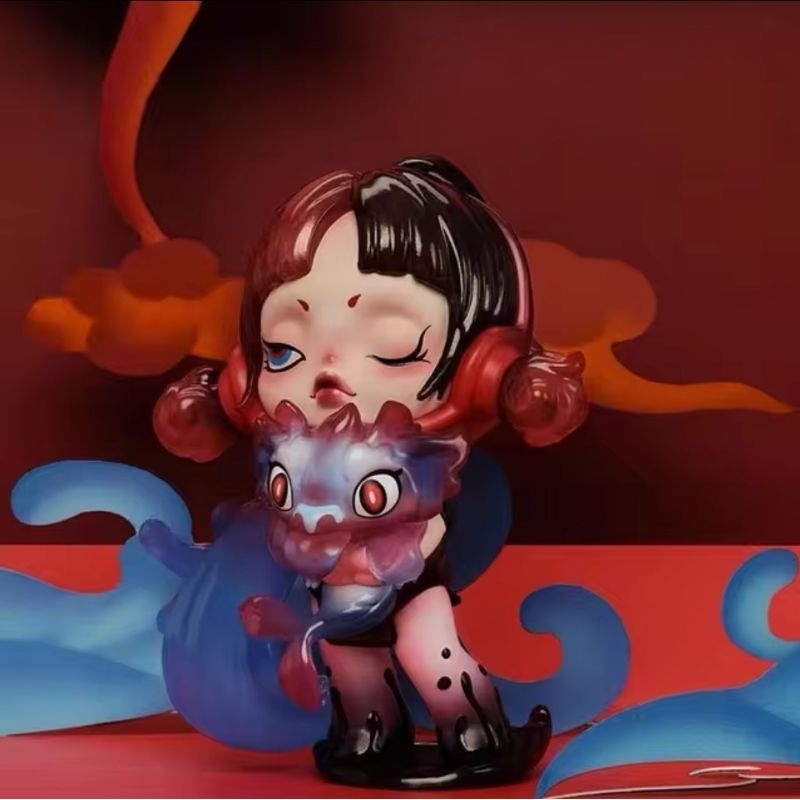 [เช็กการ์ด] [พร้อมส่ง] popmart ปีมังกร เลือกตัว skullpanda/hirono