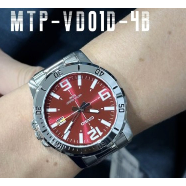 Casio ของแท้ประกันศูนย์ นาฬิกาผู้ชาย รุ่น MTP-VD01D MTP-VD01 / Smile168 ขายของแท้ ประกันcmg/C-Thong